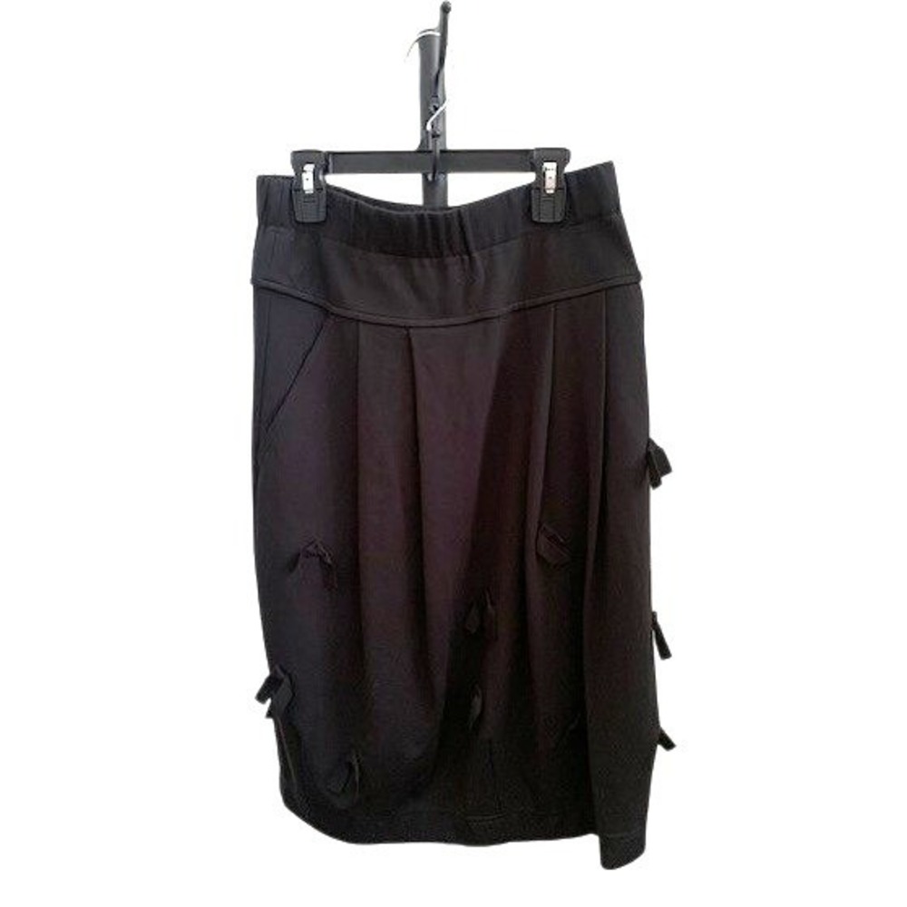 Bitte Kai Rand Black Bow Accent Balloon Bubble Skirt‎ Womens Pockets Lagenlook